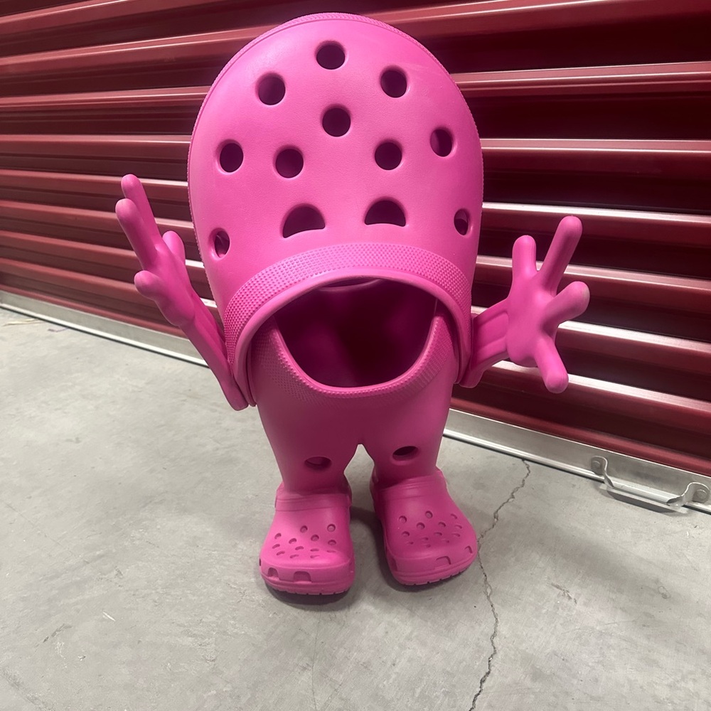 Rare crocs large figure display